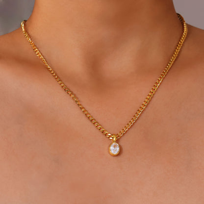 Eclipse Drop Necklace