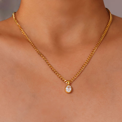 Eclipse Drop Necklace