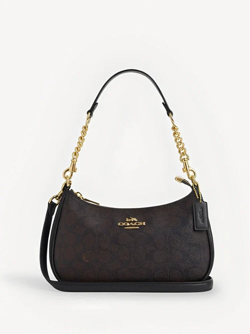 TERI SHOULDER BAG IN SIGNATURE CANVAS